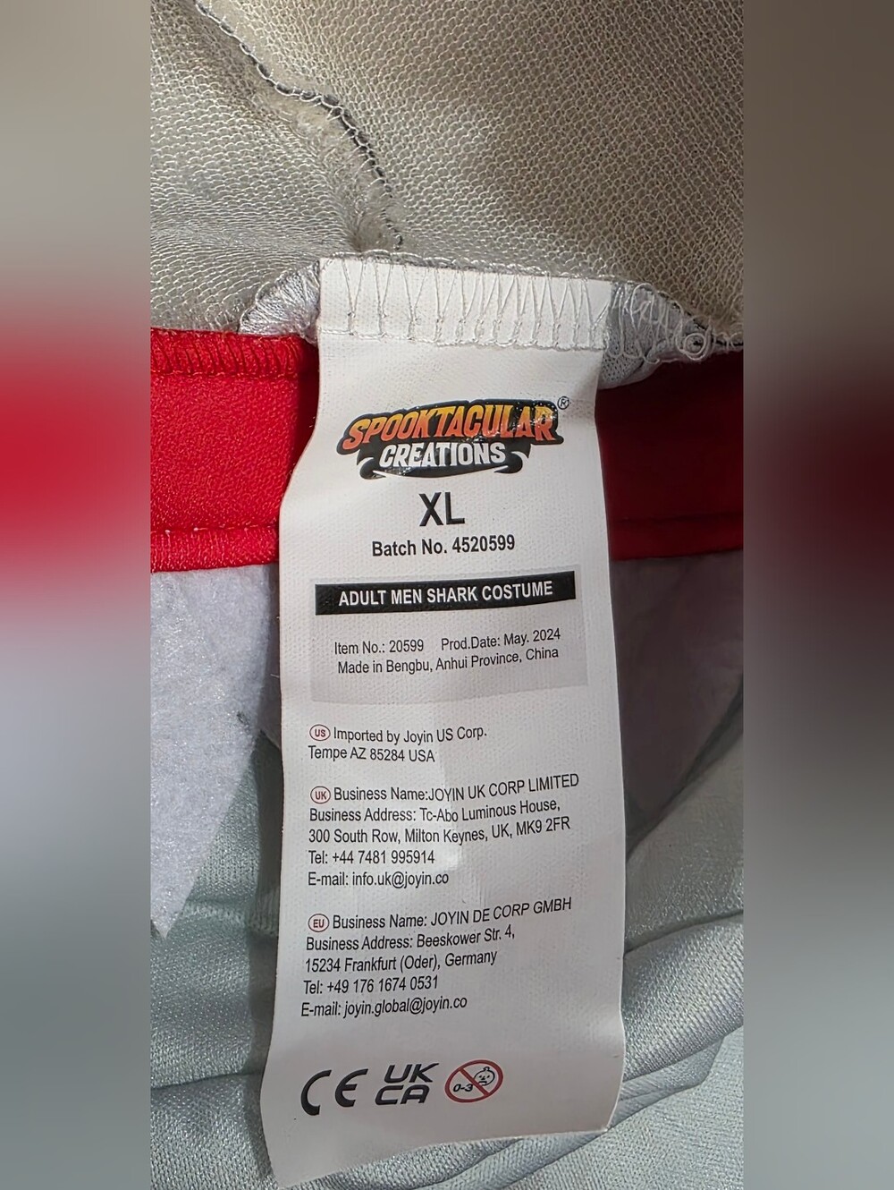 Spooktacular Creations Adult Gray Shark Costume/Halloween Outfit - Picture 7 of 9